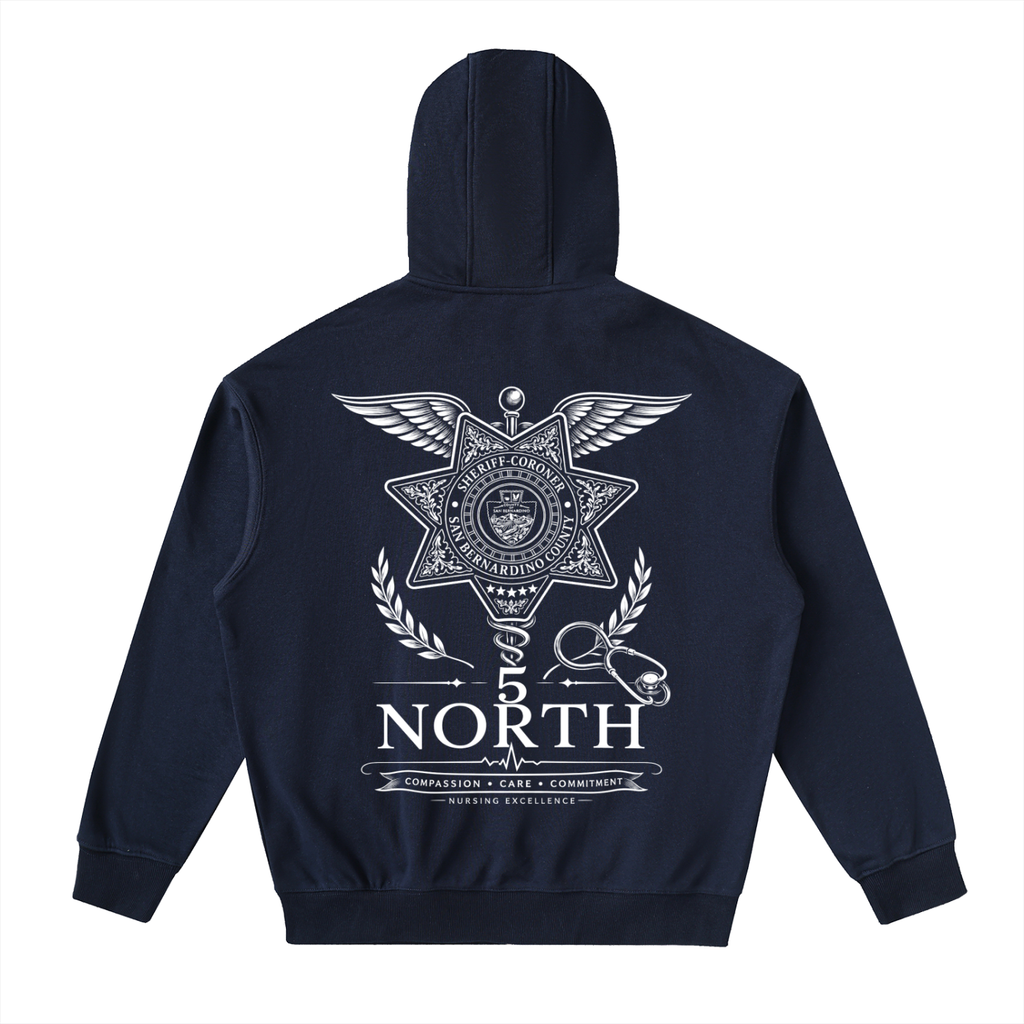 5 North- adult unisex Drop Zip Up Hoodie
