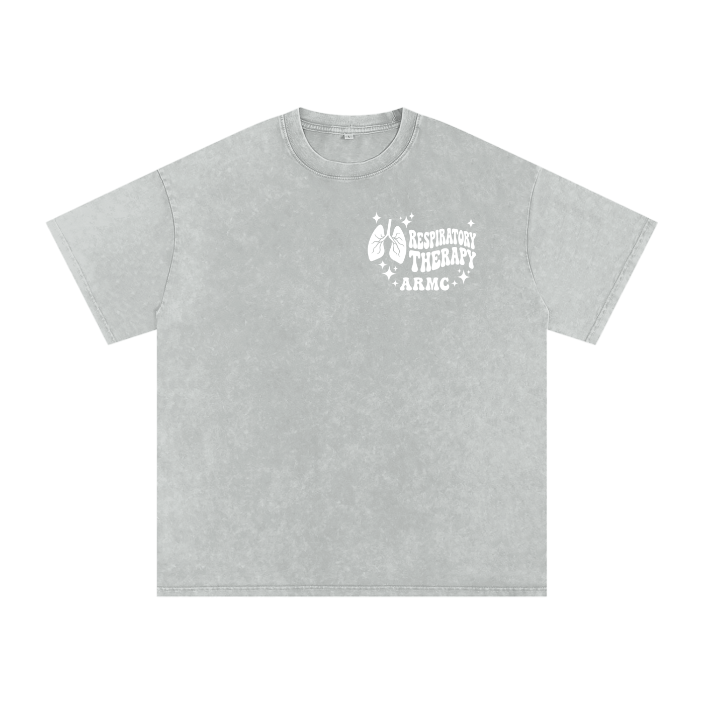 Respiratory Therapy- adult unisex Snow Washed Oversized Cotton T-Shirt