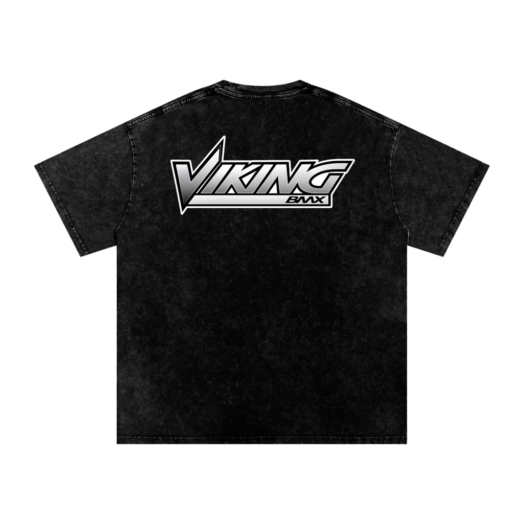 VIKING BMX- adult unisex Snow Washed Oversized Cotton T-Shirt