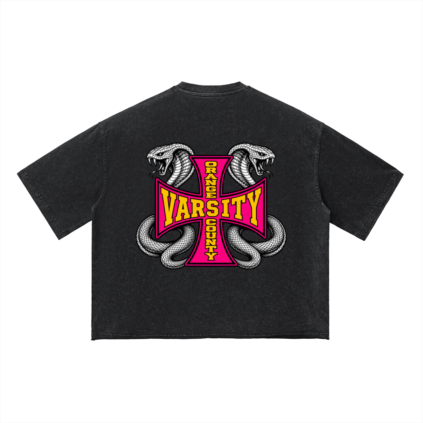 CHOPPERS OC VARSITY- adult unisex Vintage Wash Boxy T-Shirt