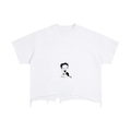 “Crying Betty Boop”- adult unisex Vintage Wash Boxy Distressed Hem T-Shirt
