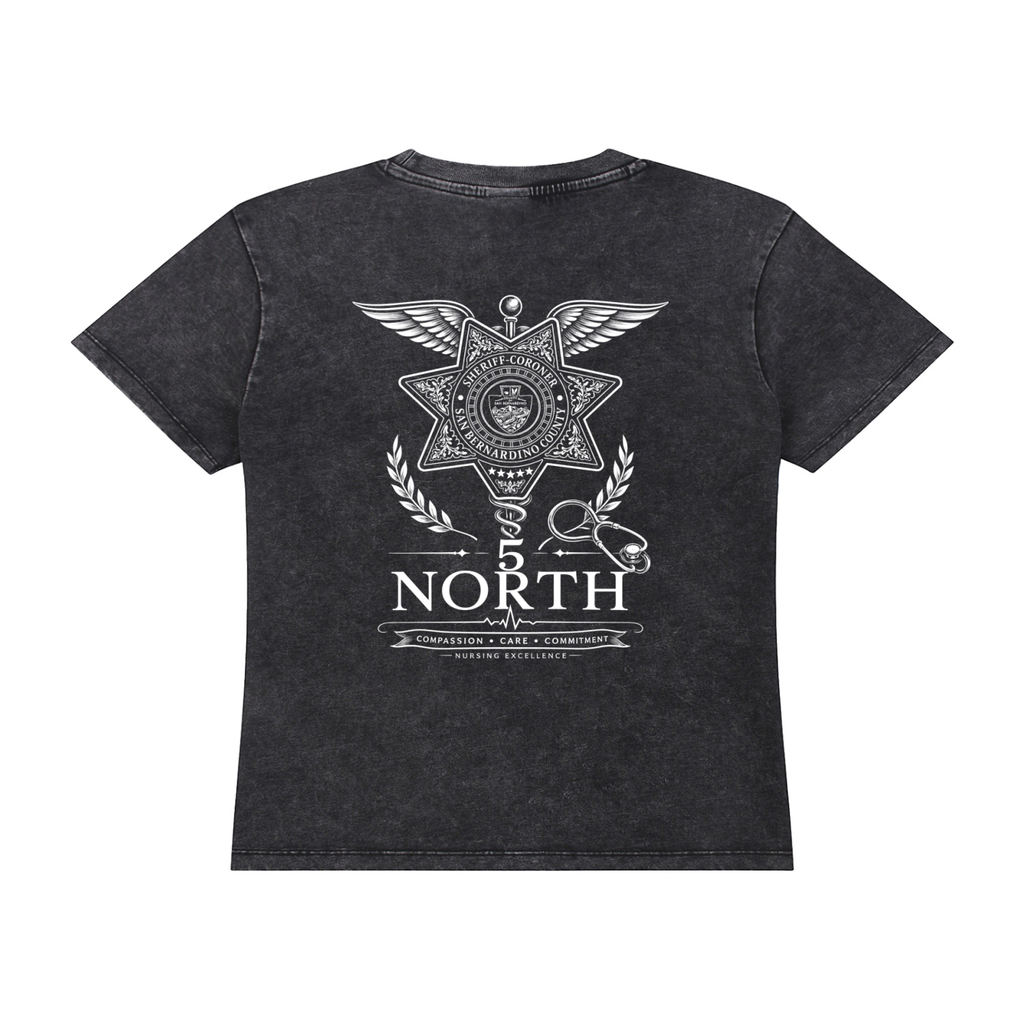 5 North- Vintage Wash Drop Shoulder T-shirt