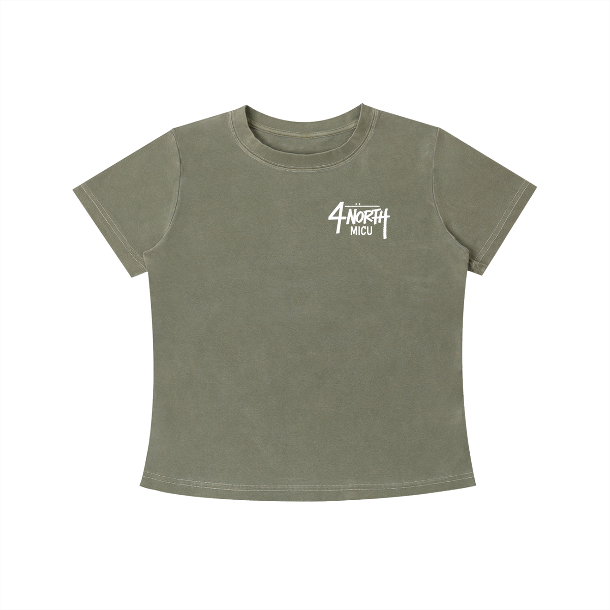 4 North- Vintage Wash Slim Fit T-shirt