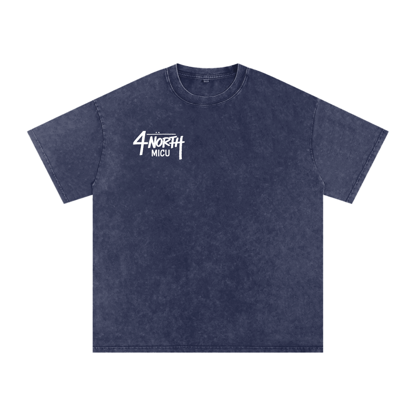 4 North white lettering- adult unisex Snow Washed Oversized Cotton T-Shirt