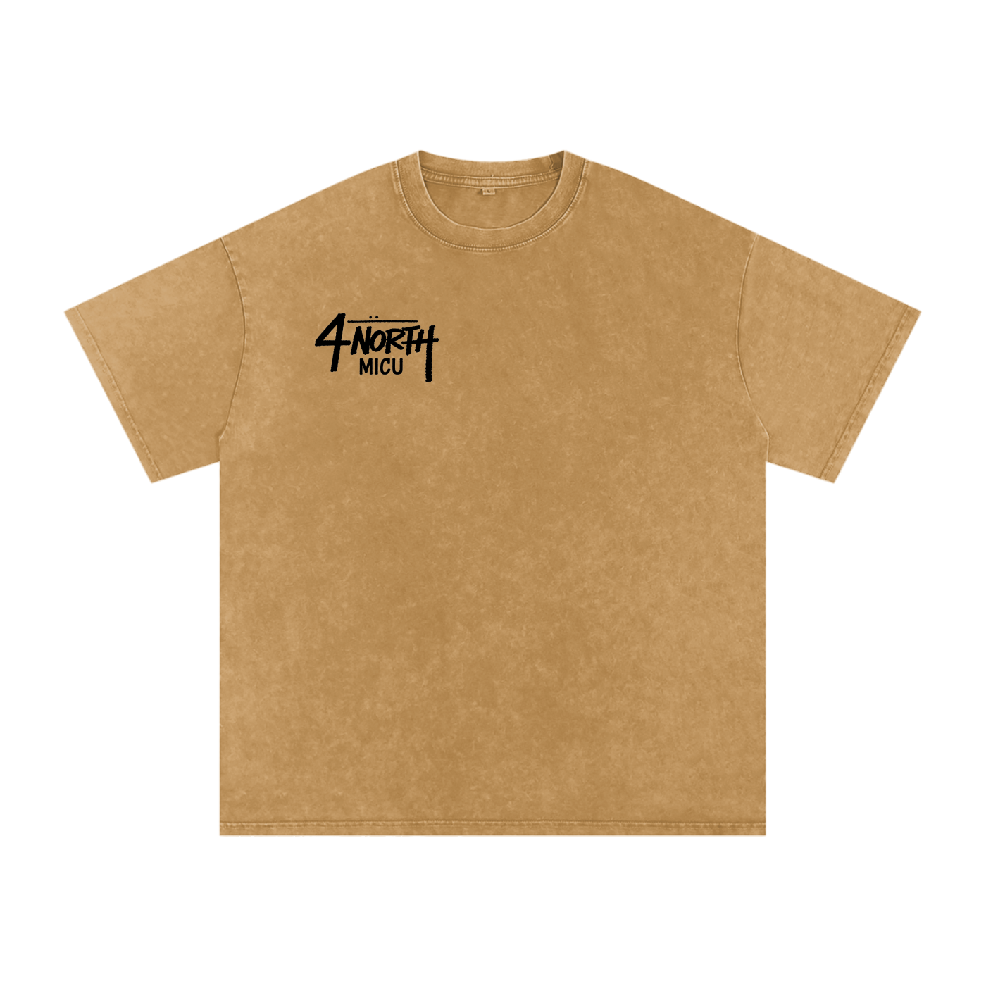 4 North black lettering- adult unisex Snow Washed Oversized Cotton T-Shirt