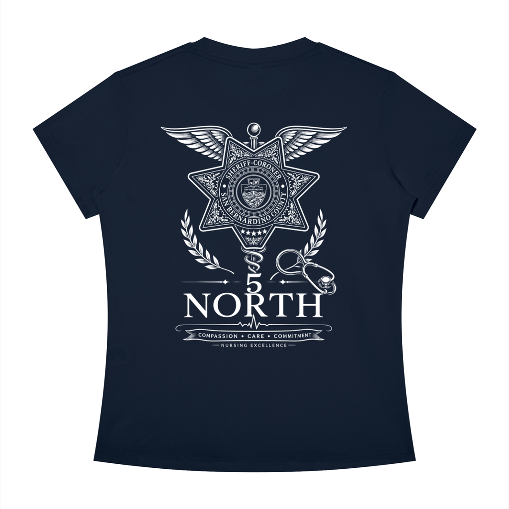 5 North- Women's Slim Fit Crewneck T-Shirt