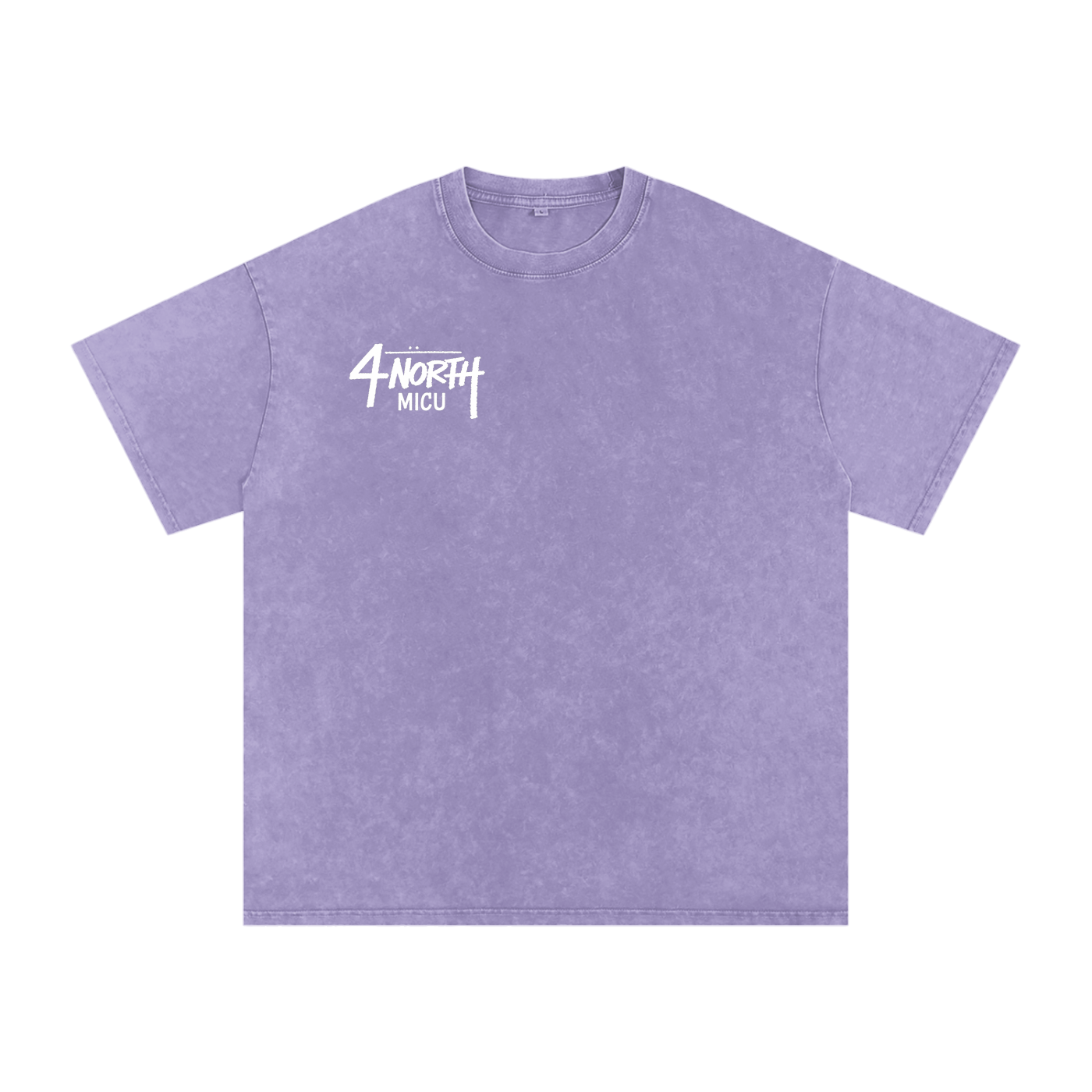 4 North white lettering- adult unisex Snow Washed Oversized Cotton T-Shirt