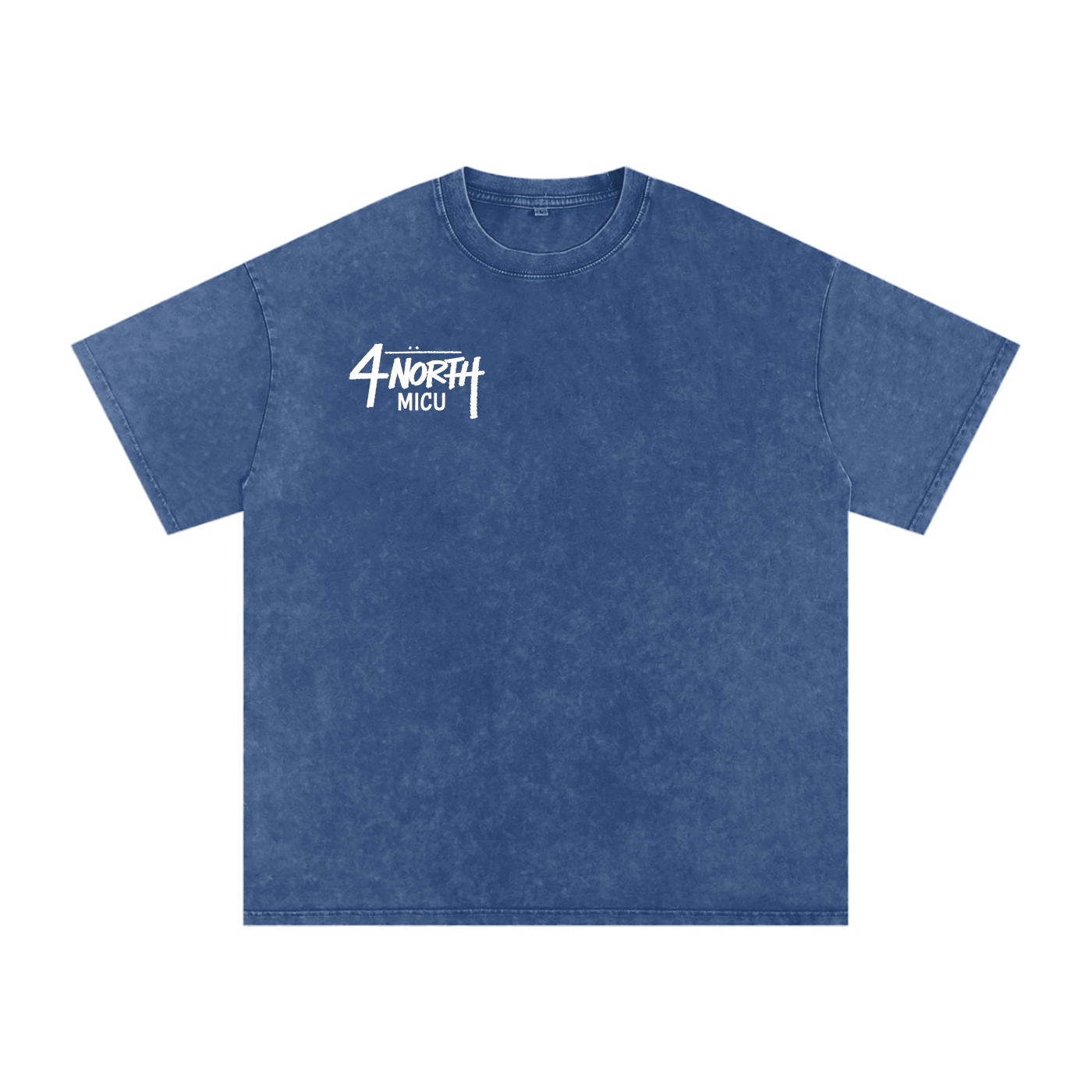 4 North white lettering- adult unisex Snow Washed Oversized Cotton T-Shirt