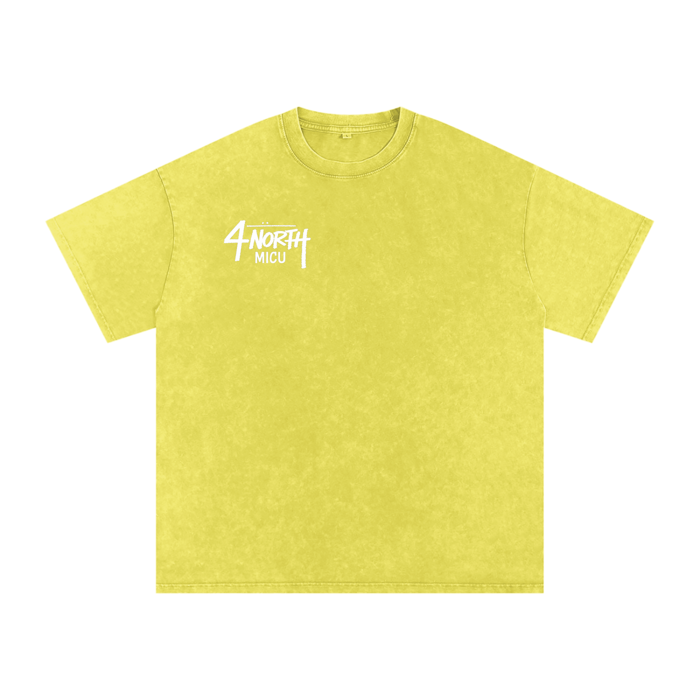 4 North white lettering- adult unisex Snow Washed Oversized Cotton T-Shirt