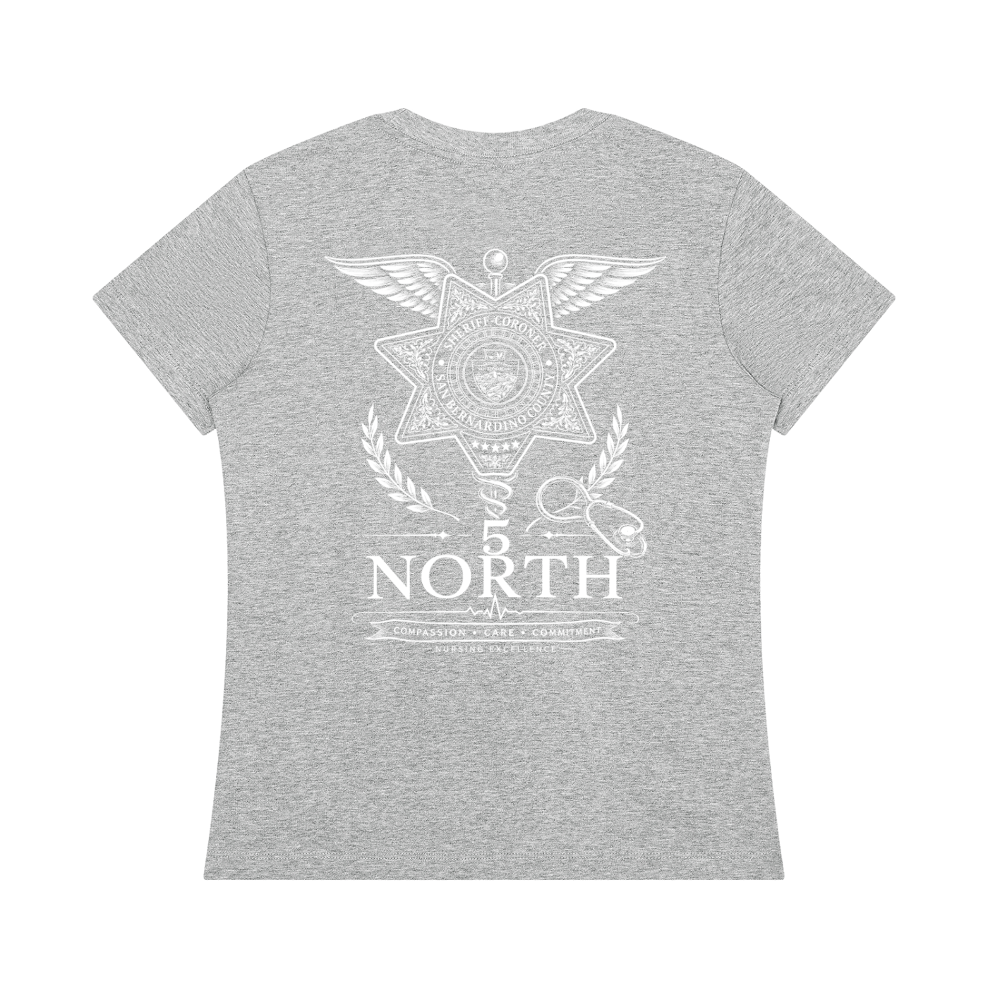 5 North- Women's Regular Fit Crewneck T-Shirt