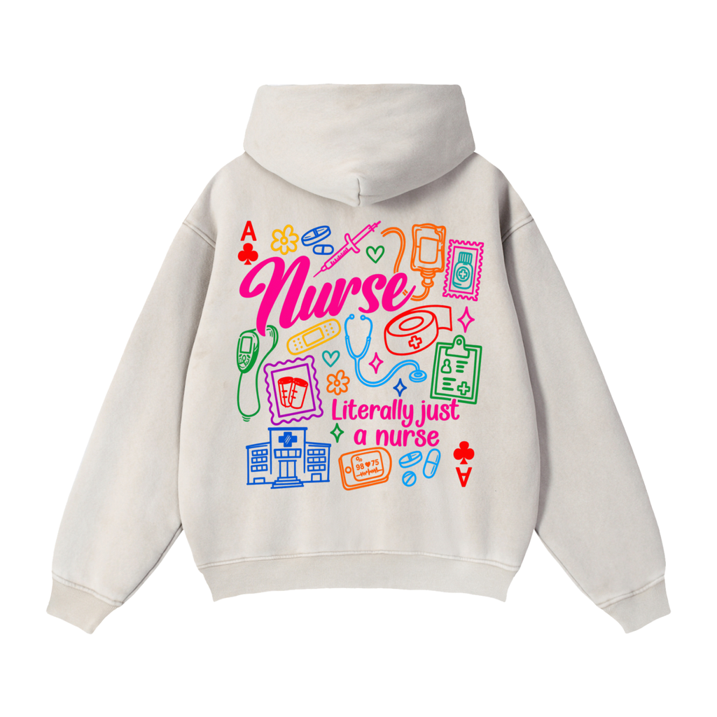 NURSING- Zip-Through Boxy Fleece Hoodie