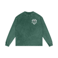 6 North White Lettering - Acid Wash Oversize Long Sleeve T-Shirt