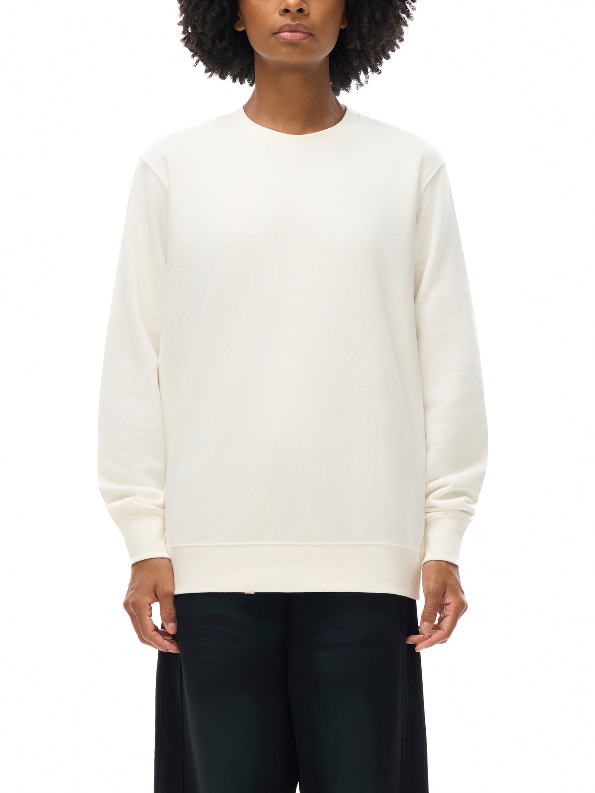 6 North Black Lettering -Essential Heavyweight Crewneck  Sweatshirt