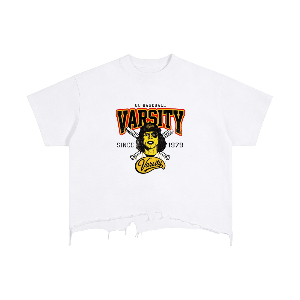 The Furies baseball- adult unisex Vintage Wash Boxy Distressed Hem T-Shirt