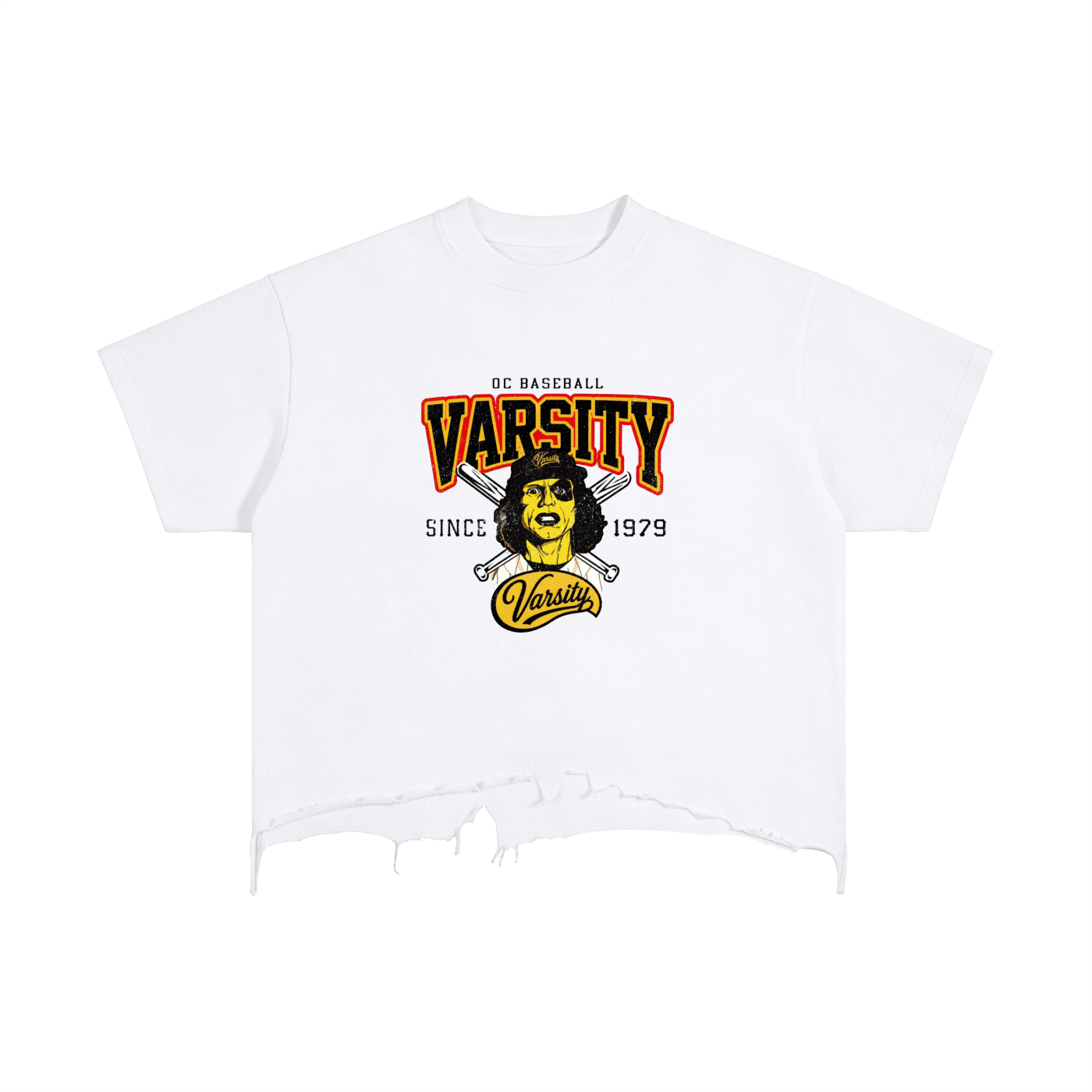 The Furies baseball- adult unisex Vintage Wash Boxy Distressed Hem T-Shirt