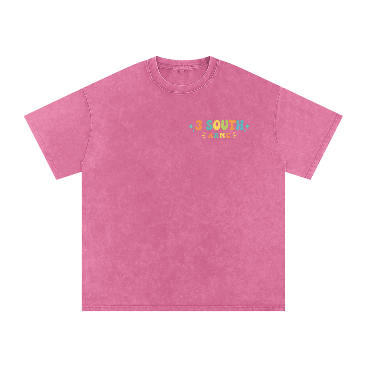 3 South Mother Baby- adult unisex Snow Washed Oversized Cotton T-Shirt
