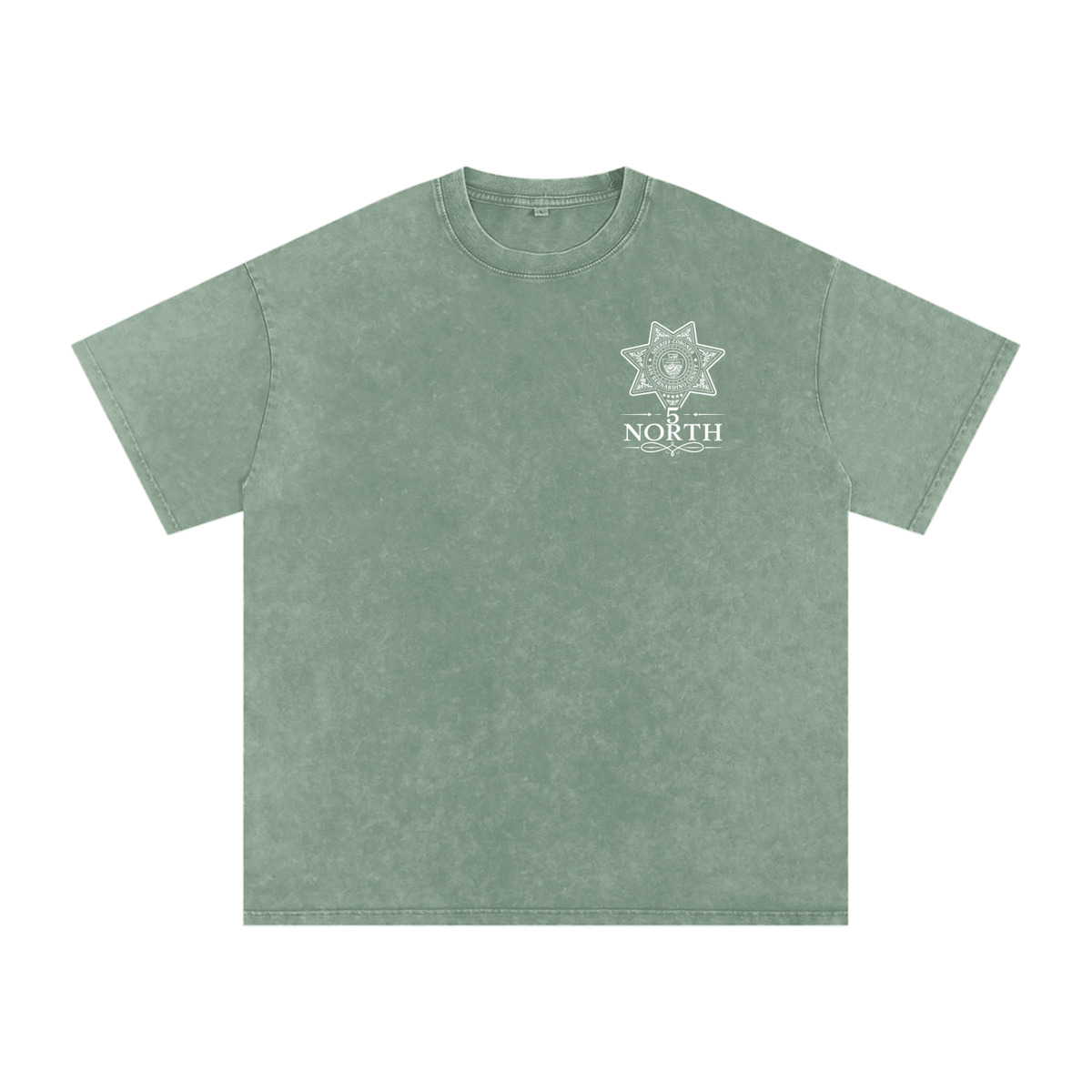 5 North- Snow Washed Oversized Cotton T-Shirt
