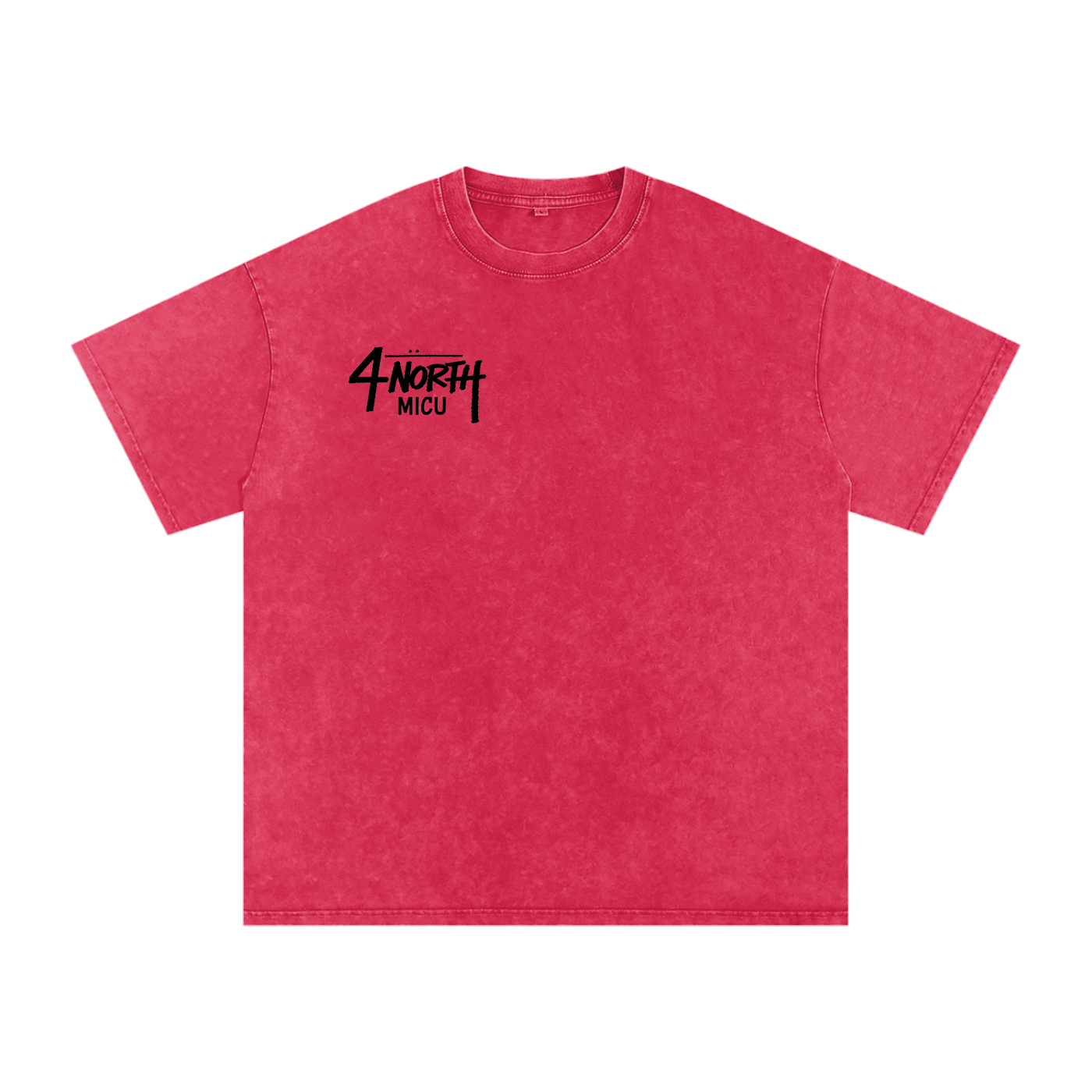 4 North black lettering- adult unisex Snow Washed Oversized Cotton T-Shirt
