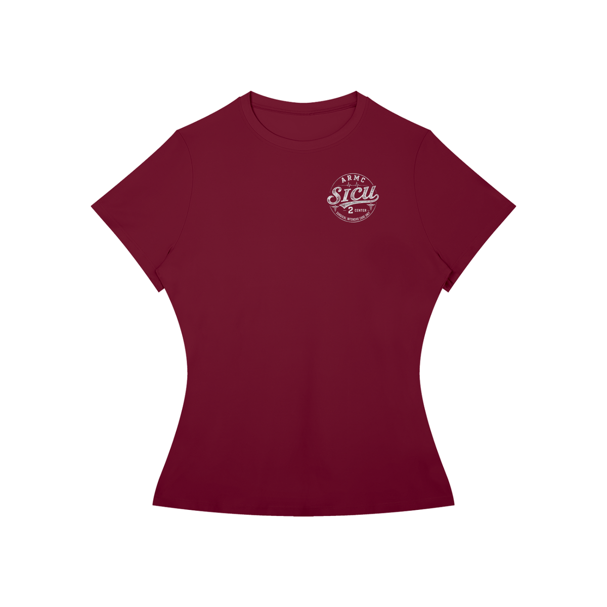 2 Center- Women’s Slim Fit Performance T-Shirt