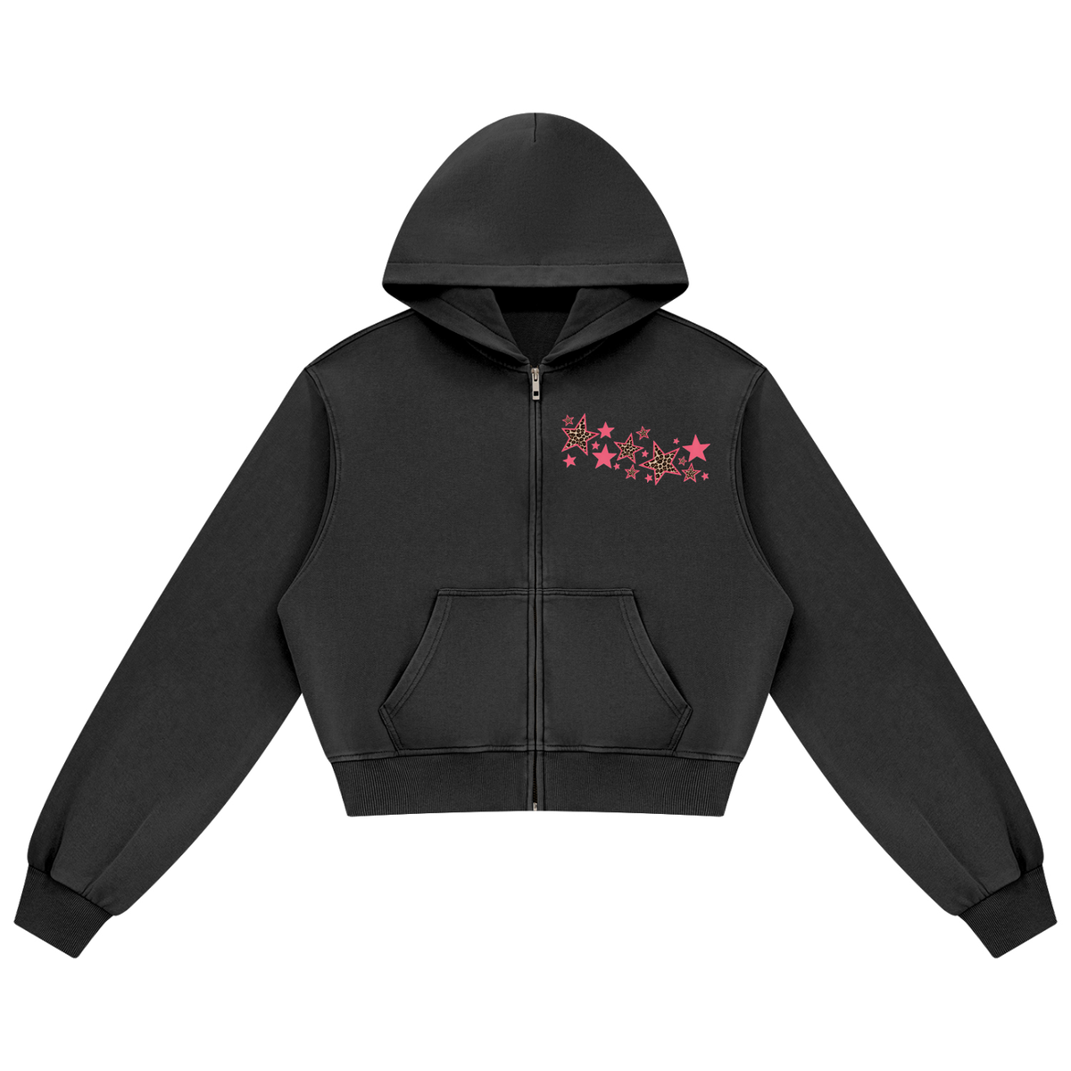 OC Varsity Star - Adult Women's Mineral Wash Full Zip Hoodie