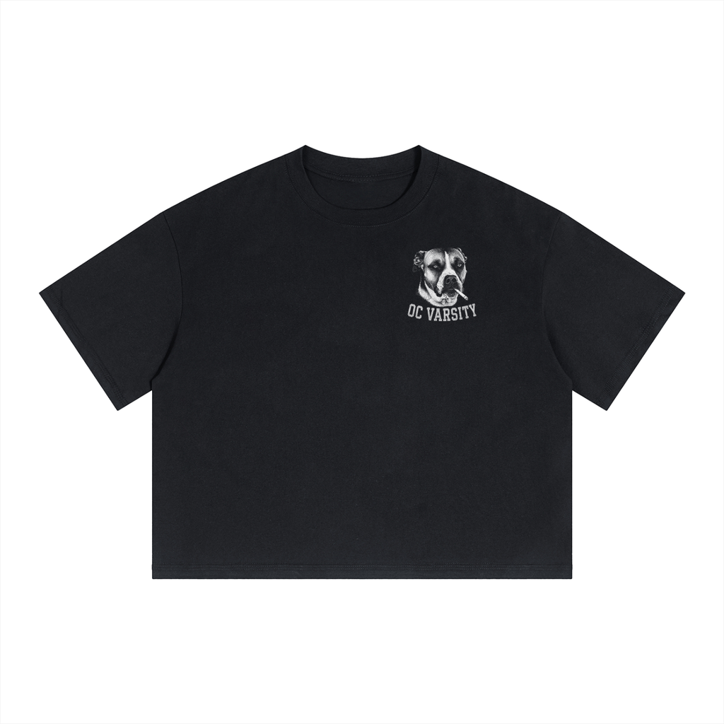 MIA OC VARSITY- adult unisex Boxy Drop Shoulder Crop T-Shirt