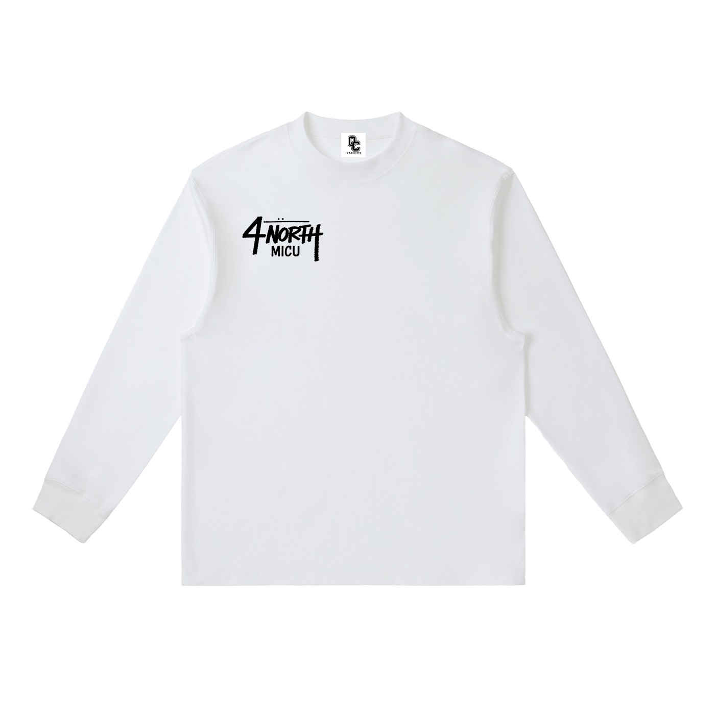 4 North black print- Long-Sleeve T-Shirt
