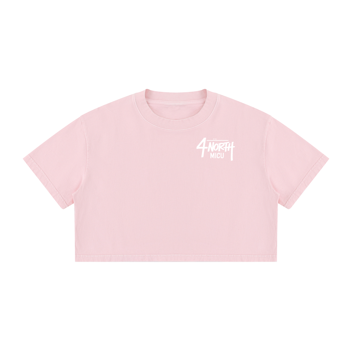 4 North- Women's Mineral Wash Cotton Crop T-Shirt
