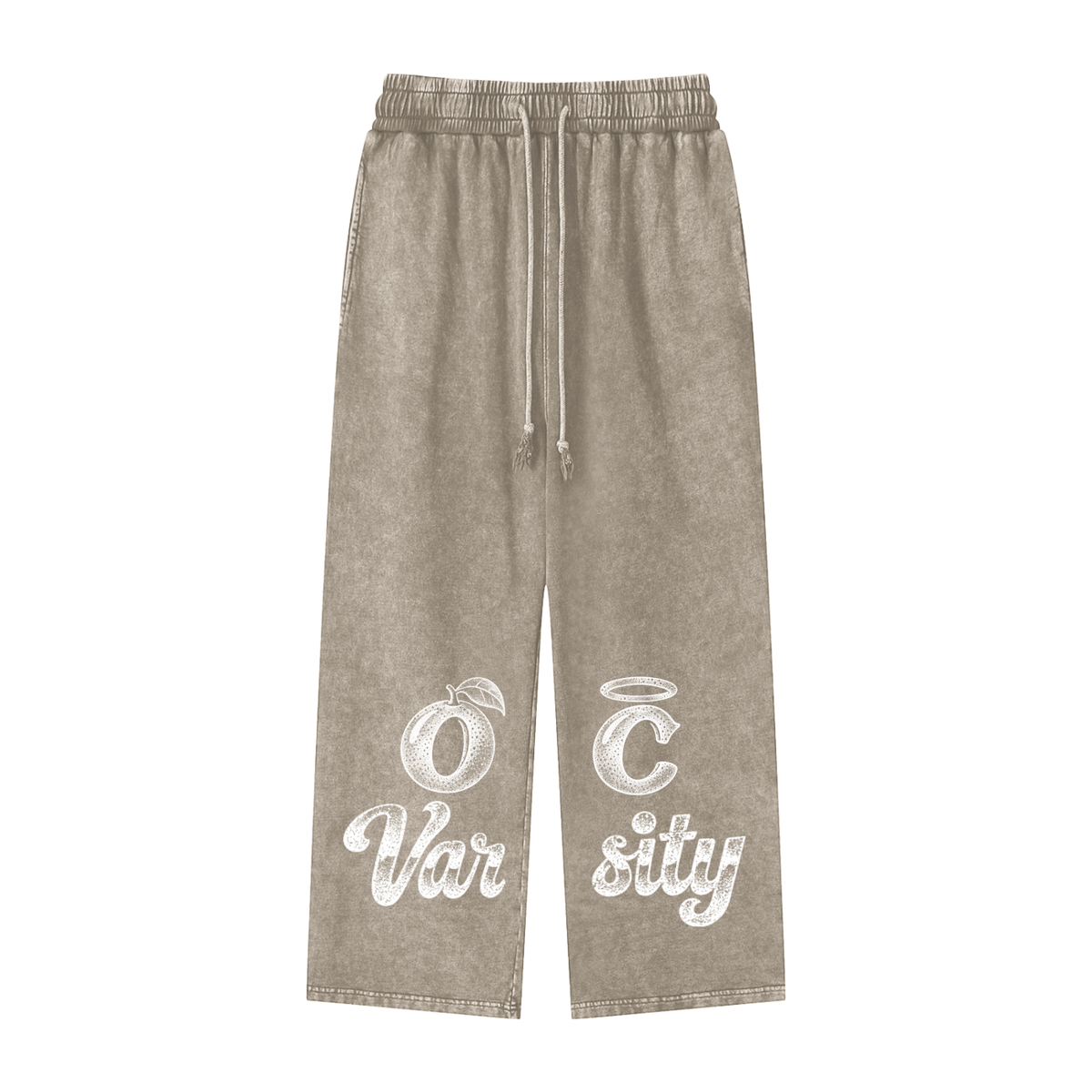 OC Varsity- Snow Washed Straight Leg Pants