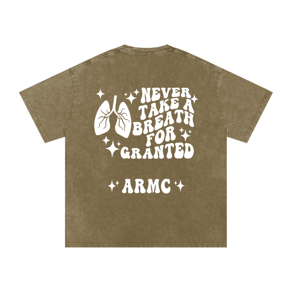 Respiratory Therapy- adult unisex Snow Washed Oversized Cotton T-Shirt