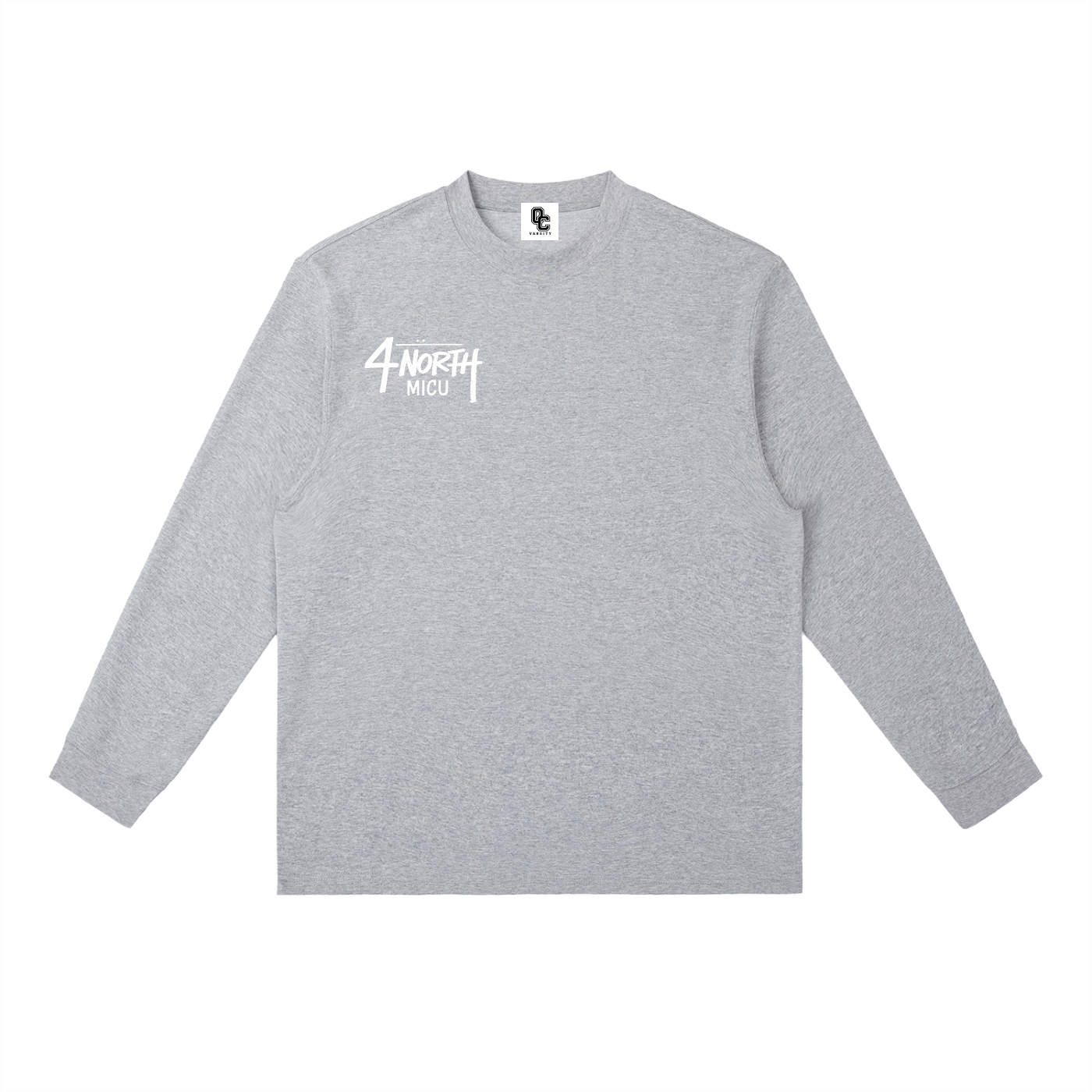 4 North white print- Long-Sleeve T-Shirt