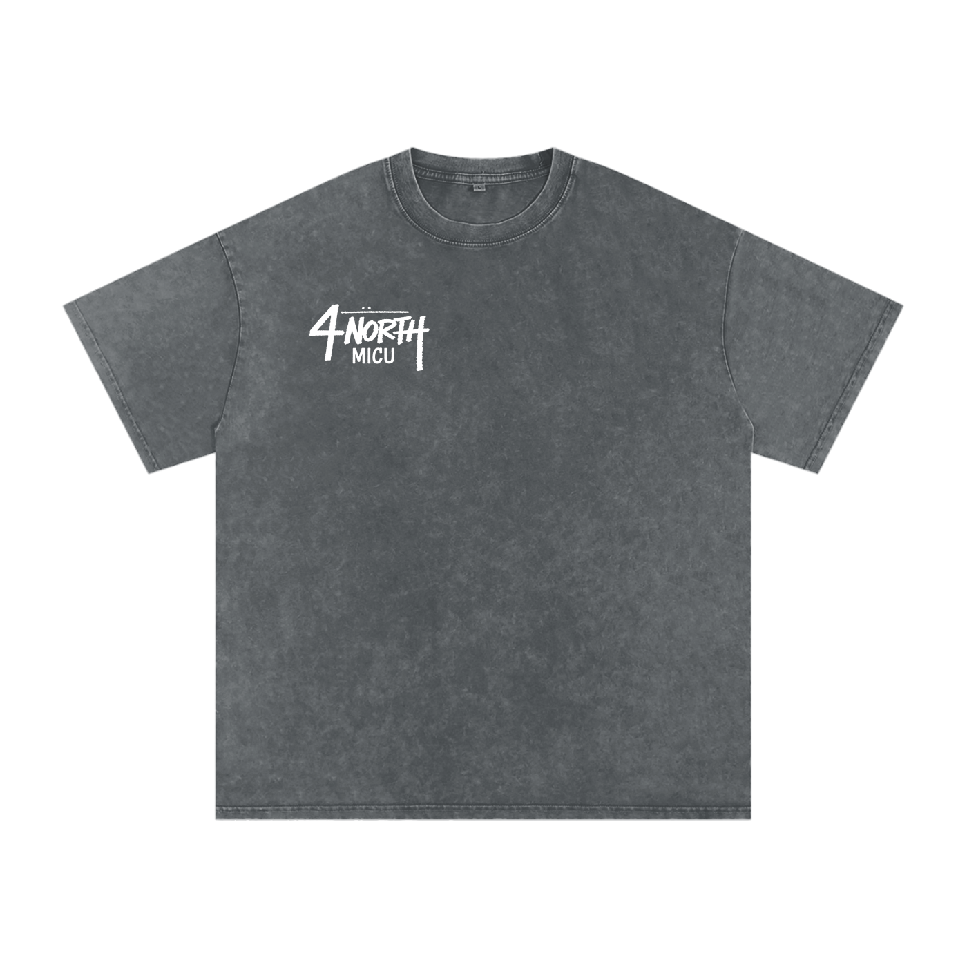 4 North white lettering- adult unisex Snow Washed Oversized Cotton T-Shirt