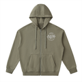 2 Center SICU- adult unisex Drop-Shoulder Zip Up Hoodie