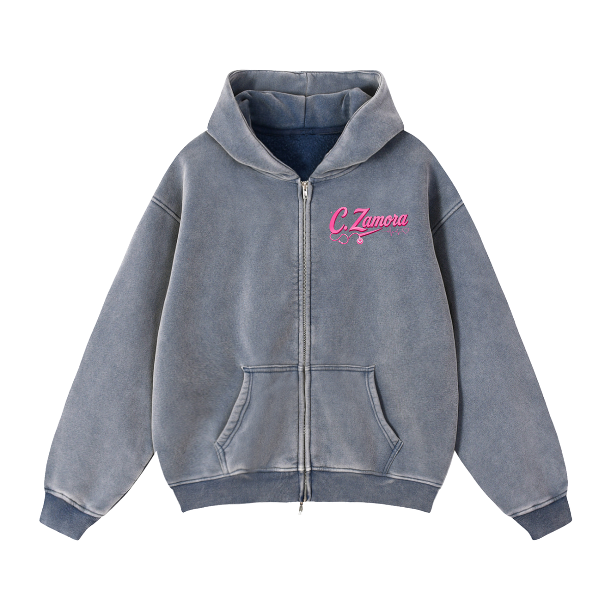 NURSING- Zip-Through Boxy Fleece Hoodie