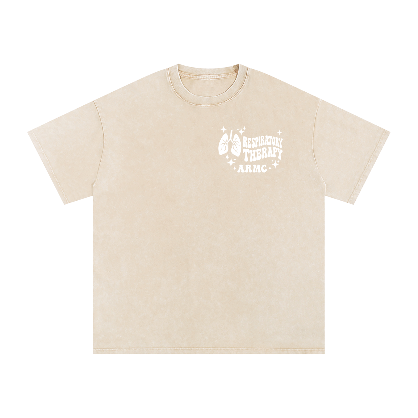 Respiratory Therapy- adult unisex Snow Washed Oversized Cotton T-Shirt