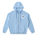 6 North white lettering- adult unisex Drop-Shoulder Zip Up Hoodie