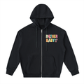 Mother Baby Multicolor- Adult Unisex Drop-Shoulder Zip Up Hoodie