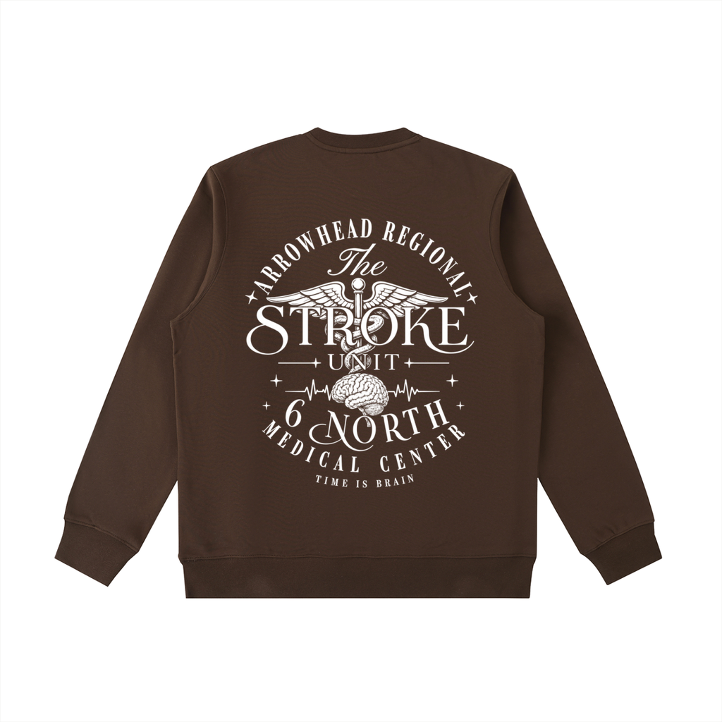6 North White Lettering - Unisex Essential Heavyweight Crewneck  Sweatshirt