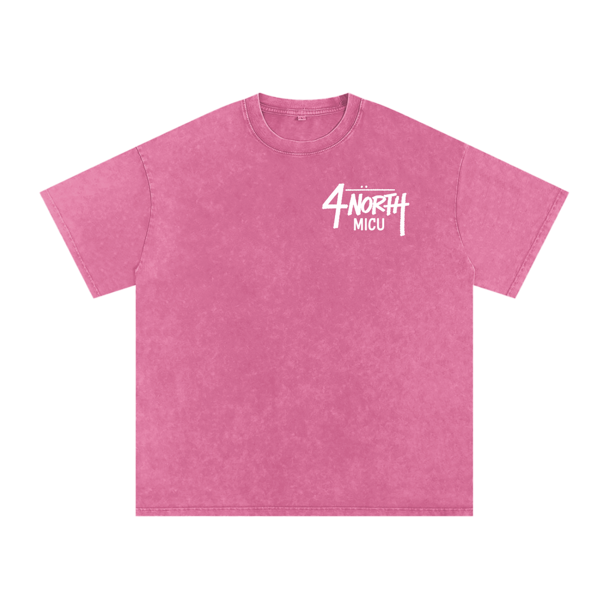 4 North white lettering- adult unisex Snow Washed Oversized Cotton T-Shirt