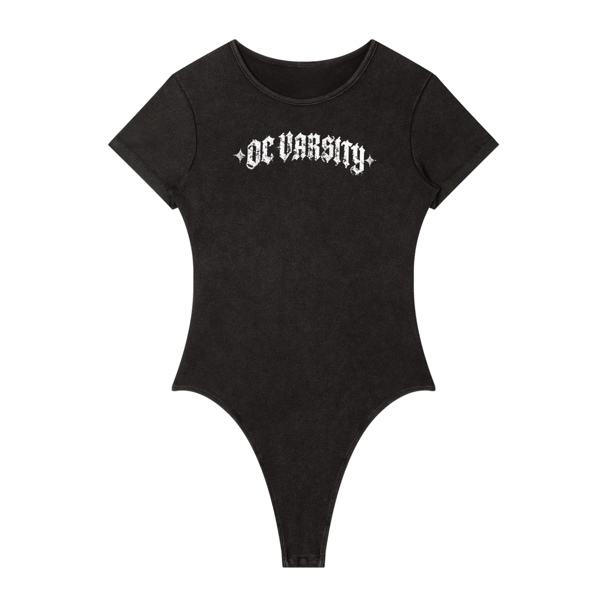 OC Varsity- Women's Mineral Wash Crewneck Bodysuit