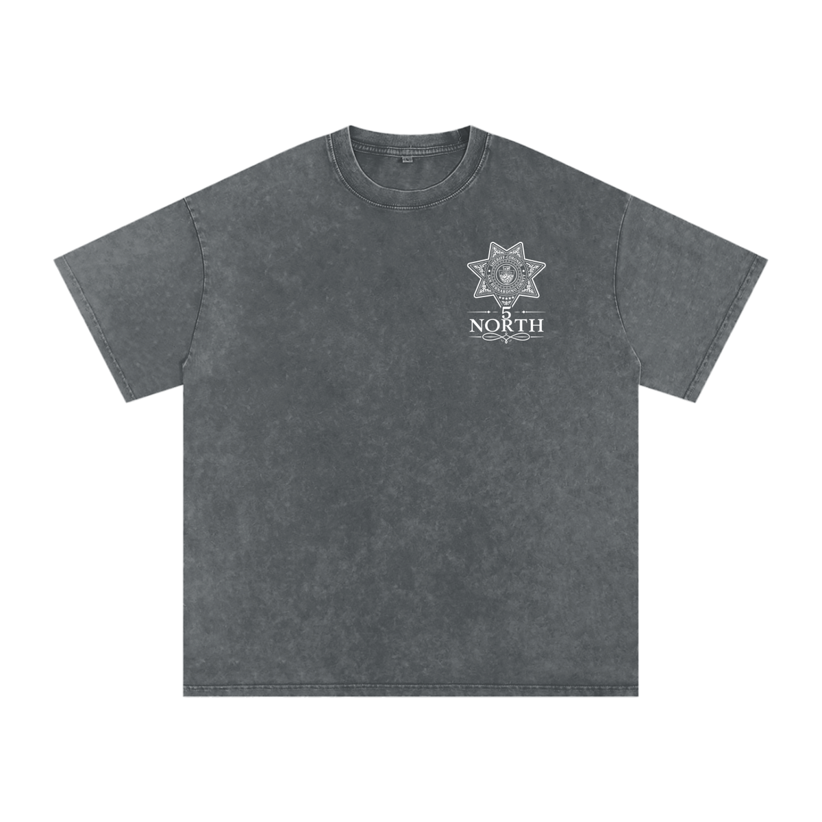 5 North- Snow Washed Oversized Cotton T-Shirt