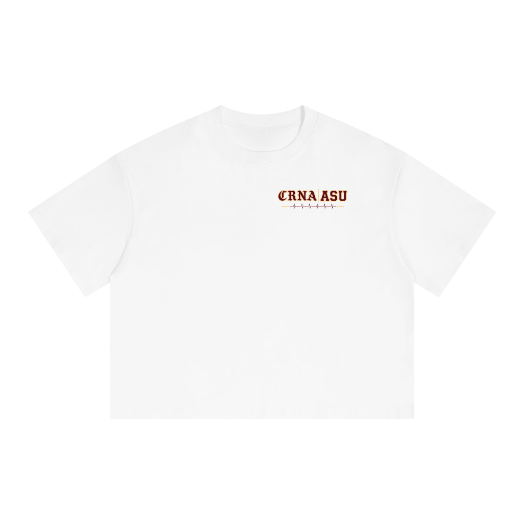 CRNA ASU- adult unisex Boxy Drop Shoulder Crop T-Shirt