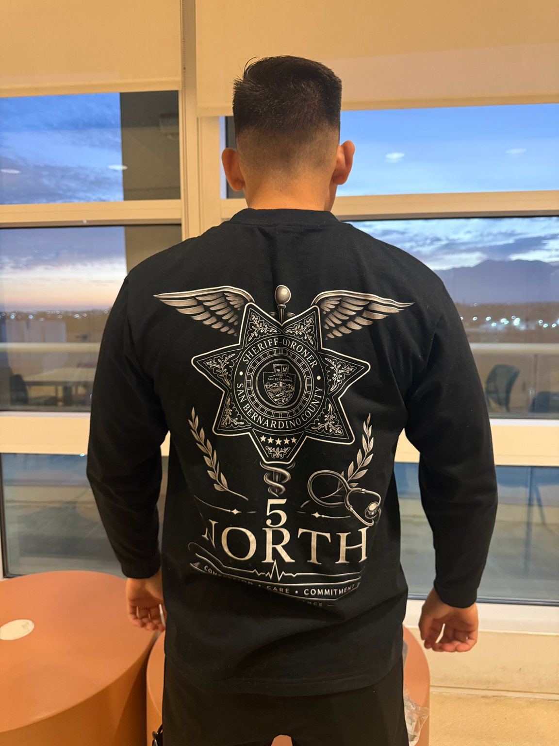 5 North Long Sleeve- adult unisex Drop Shoulder Long Sleeve Shirt