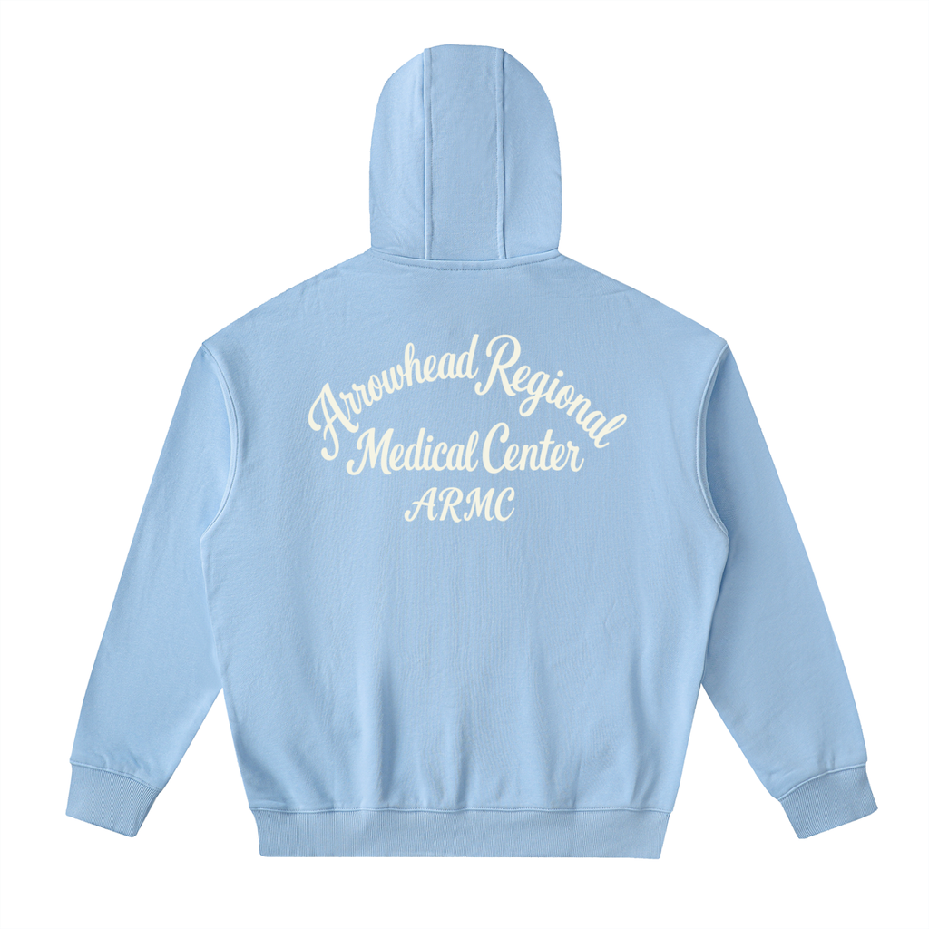 ARMC- Drop-Shoulder Zip Up Hoodie