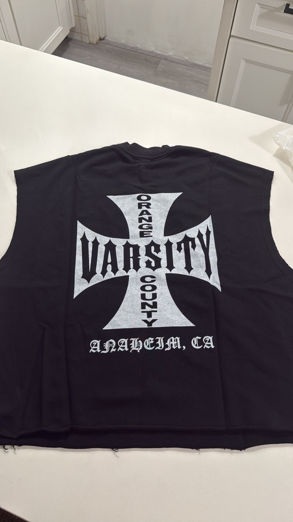 CHOPPERS OC VARSITY cut off- adult unisex French Terry Boxy Tank Top