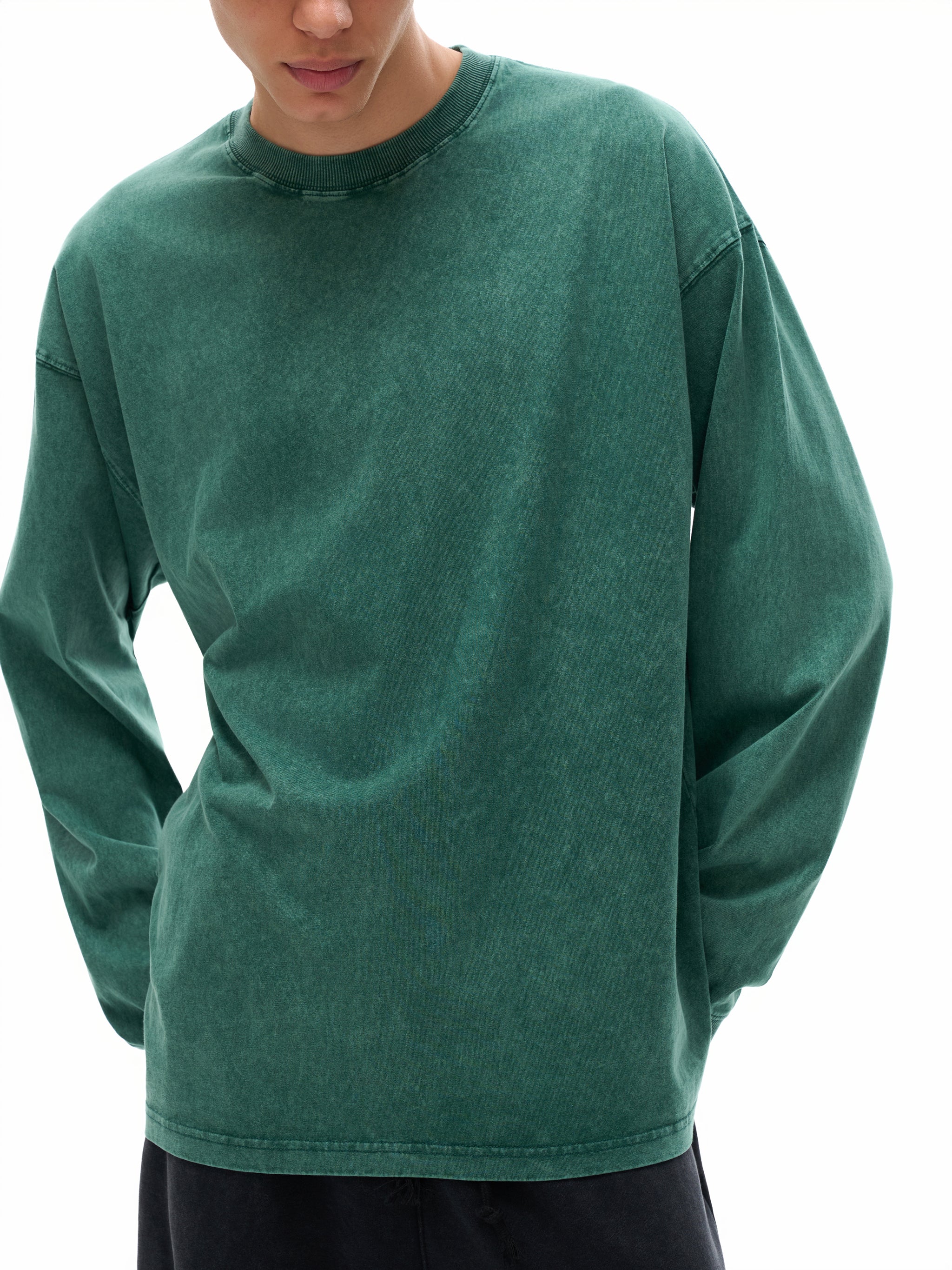 Respiratory Therapy- adult unisex Acid Wash Oversize Long Sleeve T-Shirt
