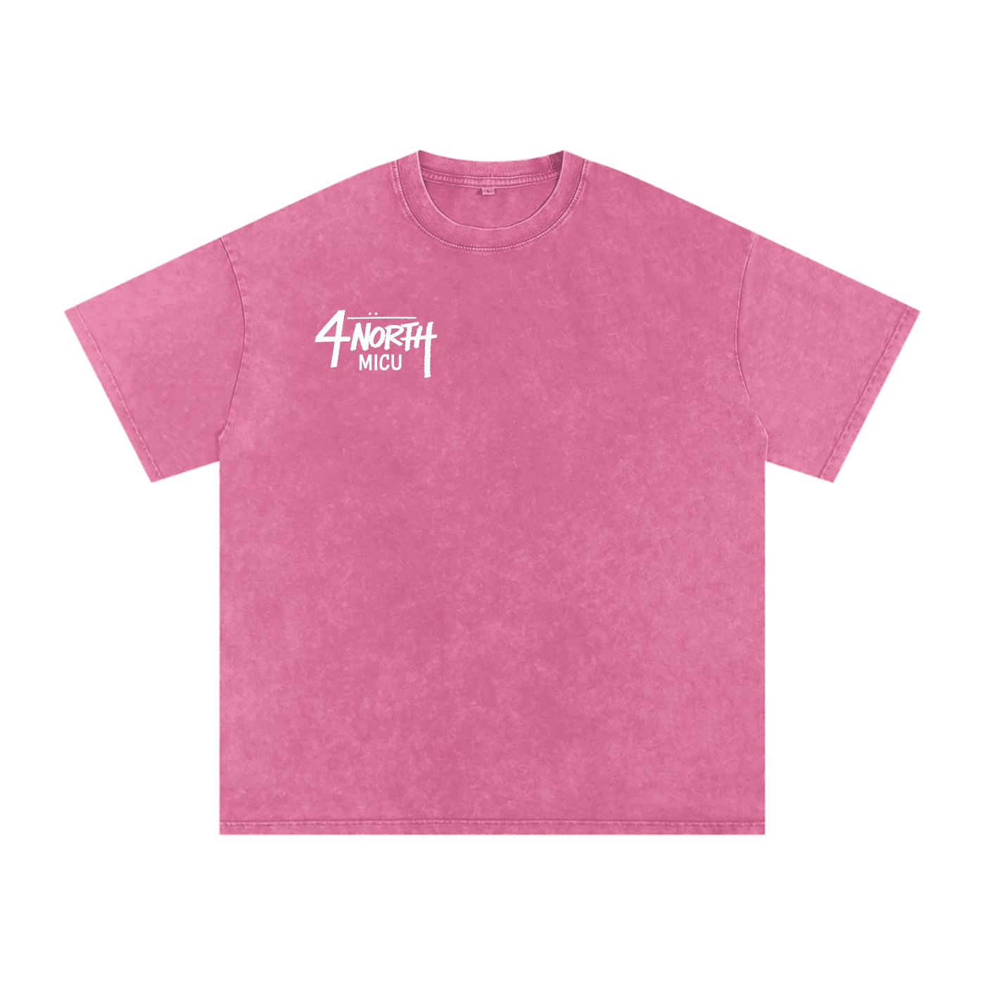 4 North white lettering- adult unisex Snow Washed Oversized Cotton T-Shirt
