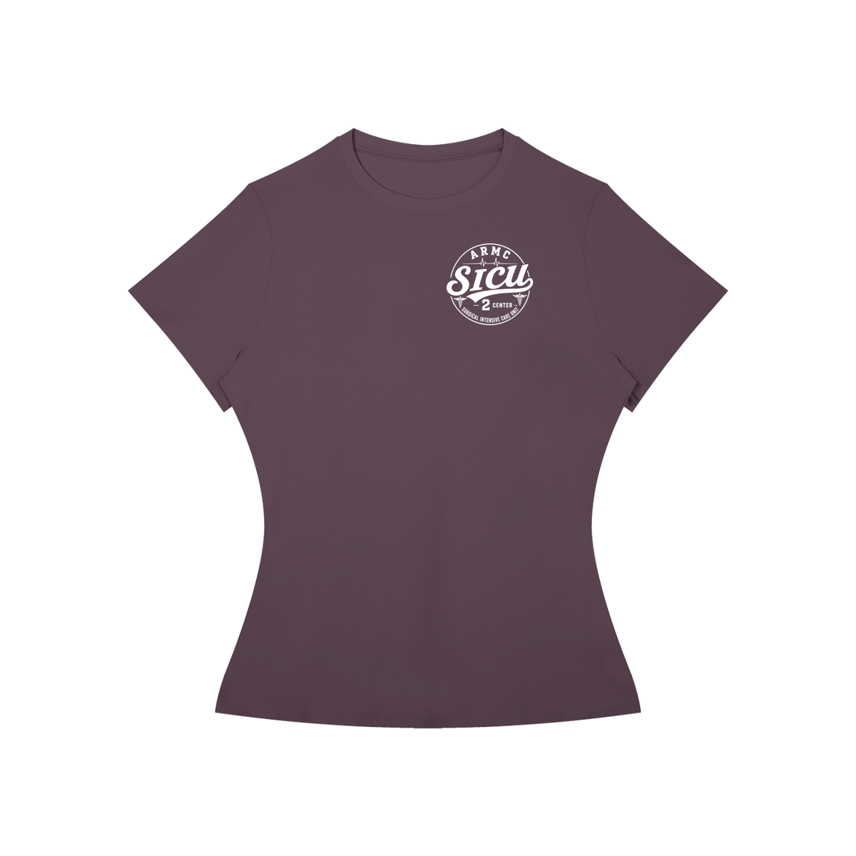 2 Center- Women’s Slim Fit Performance T-Shirt