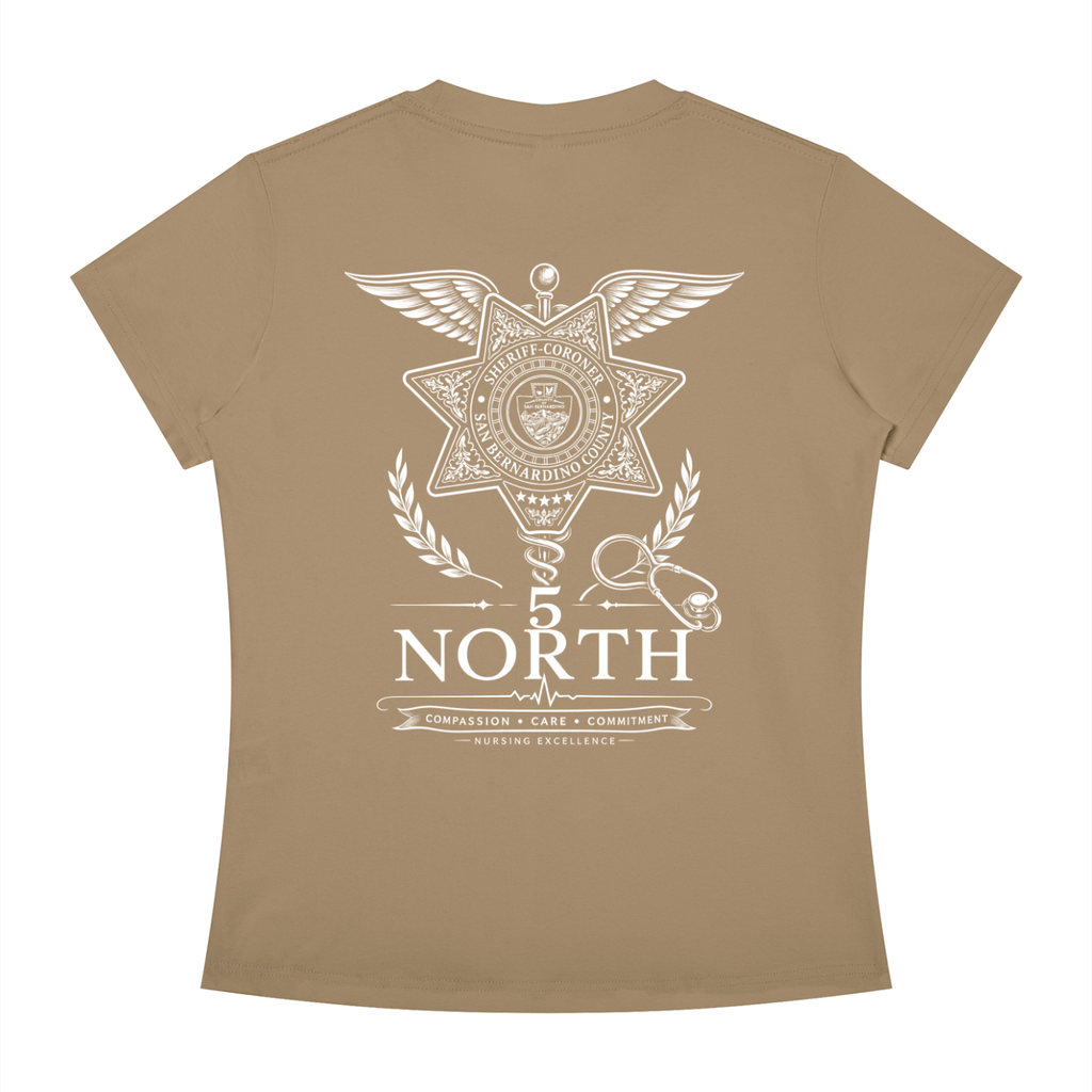 5 North- Women's Slim Fit Crewneck T-Shirt