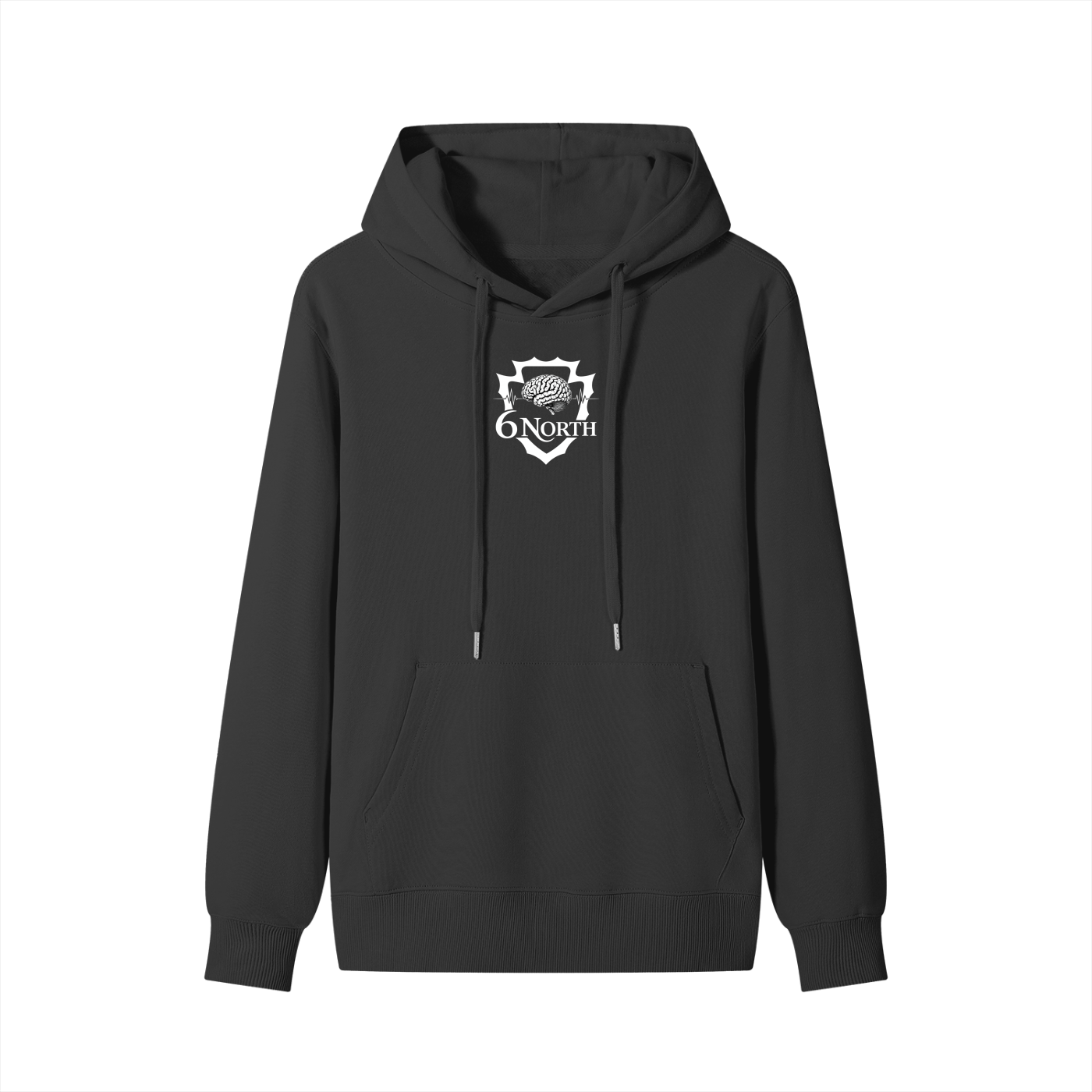 6 North White Lettering - Unisex Classic Cotton Hoodie