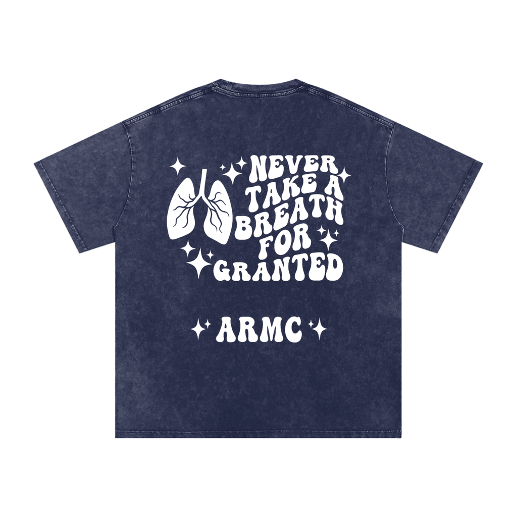 Respiratory Therapy- adult unisex Snow Washed Oversized Cotton T-Shirt